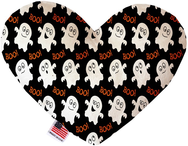 Little Boo Who 8 Inch Canvas Heart Dog Toy